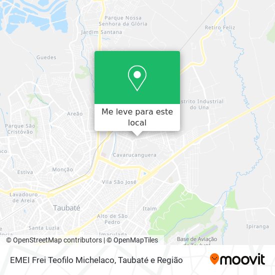 EMEI Frei Teofilo Michelaco mapa