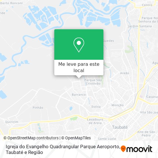 Igreja do Evangelho Quadrangular Parque Aeroporto mapa