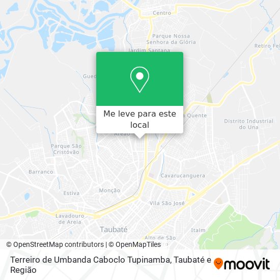 Terreiro de Umbanda Caboclo Tupinamba mapa