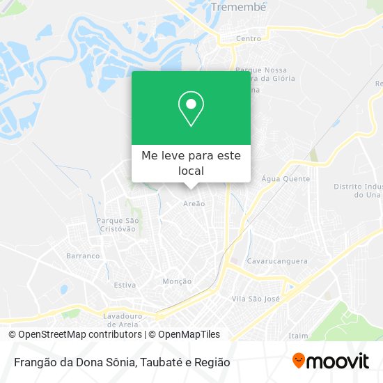 Frangão da Dona Sônia mapa