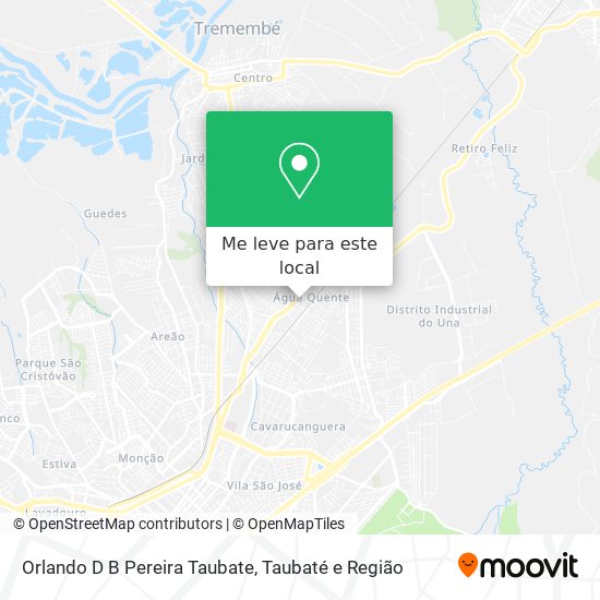Orlando D B Pereira Taubate mapa