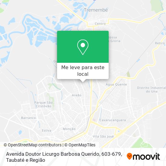 Avenida Doutor Licurgo Barbosa Querido, 603-679 mapa