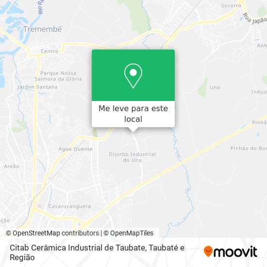 Citab Cerâmica Industrial de Taubate mapa