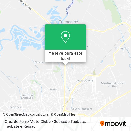 Cruz de Ferro Moto Clube - Subsede Taubaté mapa