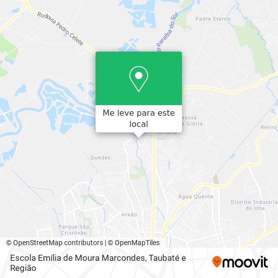 Escola Emília de Moura Marcondes mapa