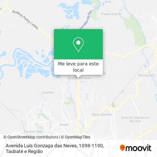 Avenida Luís Gonzaga das Neves, 1098-1190 mapa