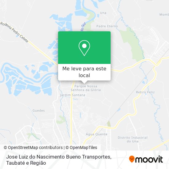 Jose Luiz do Nascimento Bueno Transportes mapa