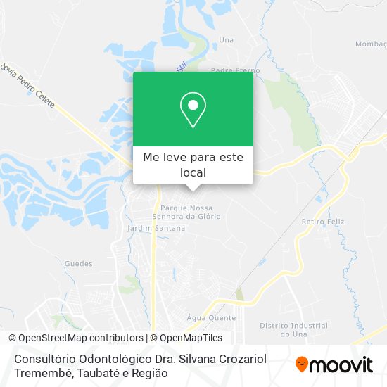 Consultório Odontológico Dra. Silvana Crozariol Tremembé mapa