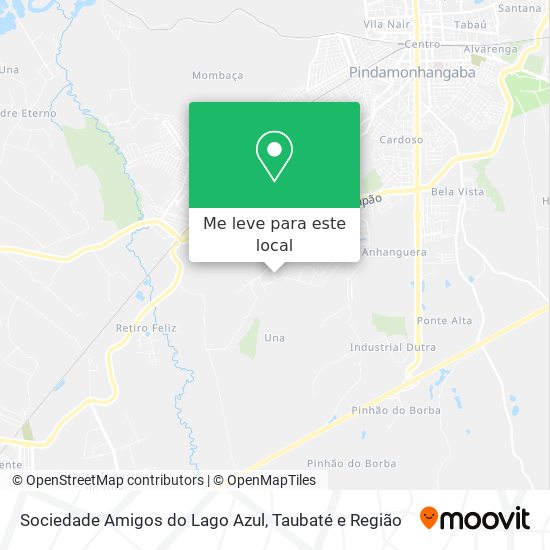 Sociedade Amigos do Lago Azul mapa