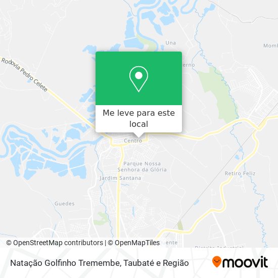 Natação Golfinho Tremembe mapa