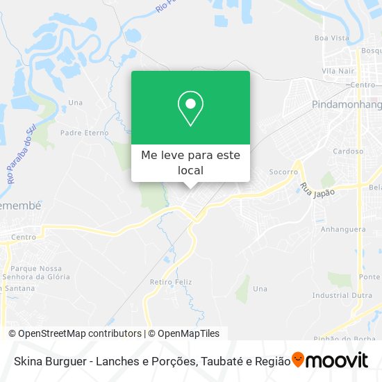 Skina Burguer - Lanches e Porções mapa