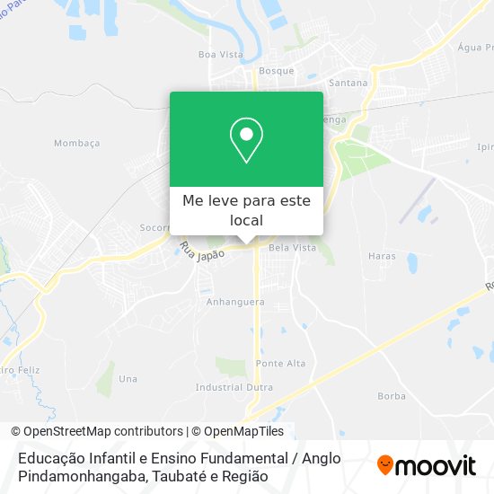 Educação Infantil e Ensino Fundamental / Anglo Pindamonhangaba mapa