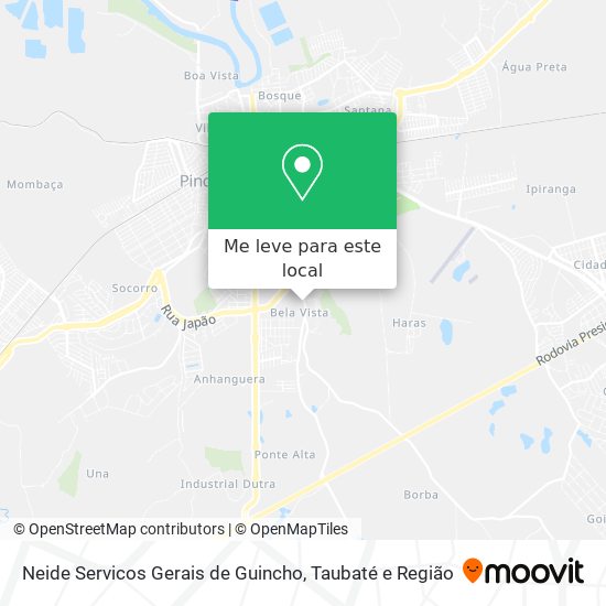 Neide Servicos Gerais de Guincho mapa