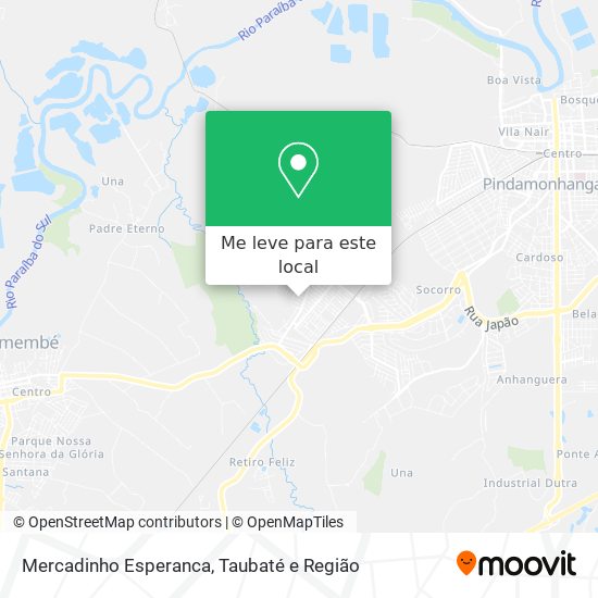 Mercadinho Esperanca mapa