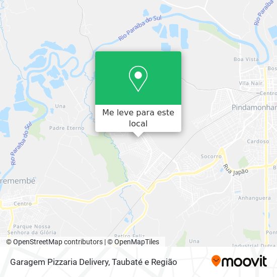 Garagem Pizzaria Delivery mapa