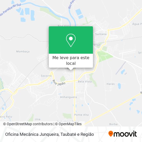 Oficina Mecânica Junqueira mapa
