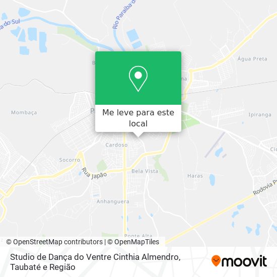 Studio de Dança do Ventre Cinthia Almendro mapa