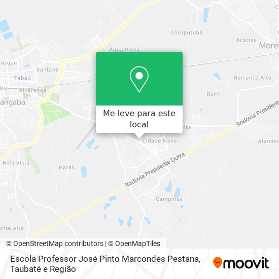 Escola Professor José Pinto Marcondes Pestana mapa