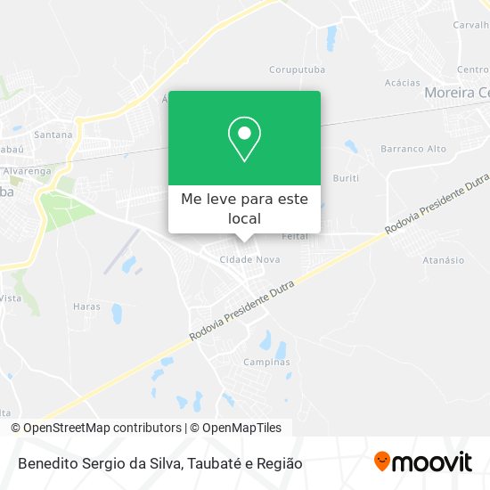 Benedito Sergio da Silva mapa