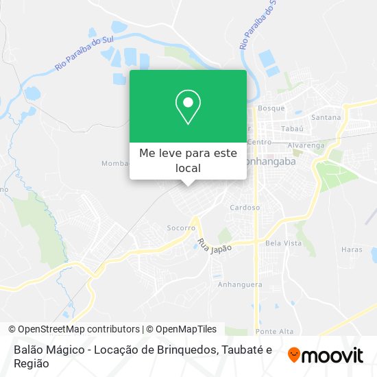 Balão Mágico - Locação de Brinquedos mapa