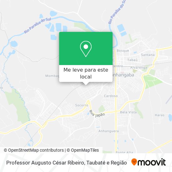 Professor Augusto César Ribeiro mapa