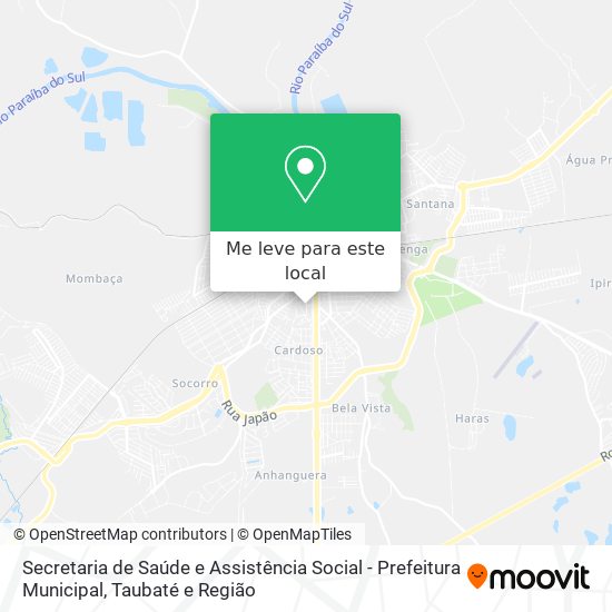 Secretaria de Saúde e Assistência Social - Prefeitura Municipal mapa