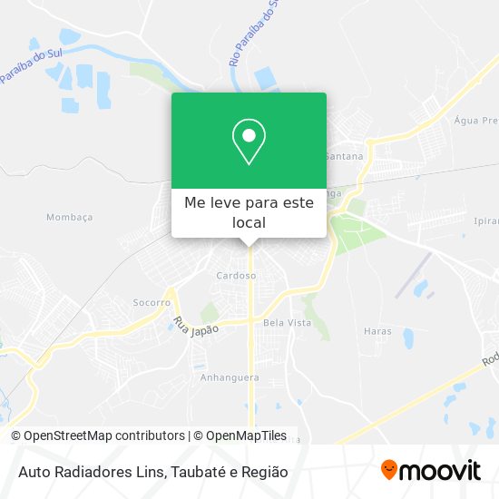 Auto Radiadores Lins mapa