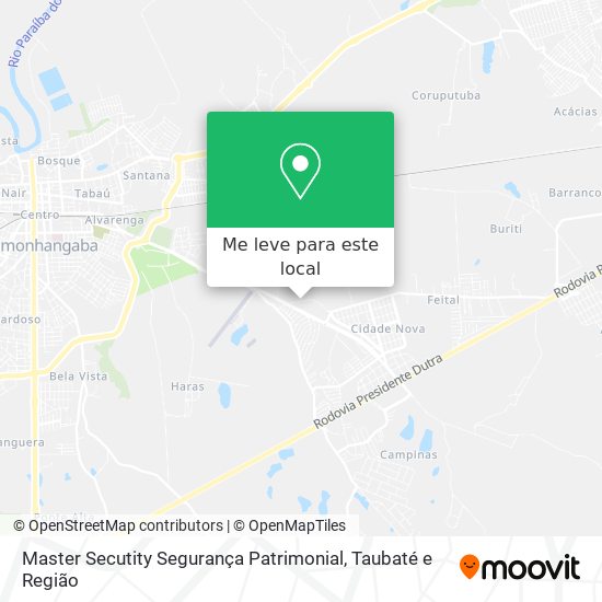 Master Secutity Segurança Patrimonial mapa