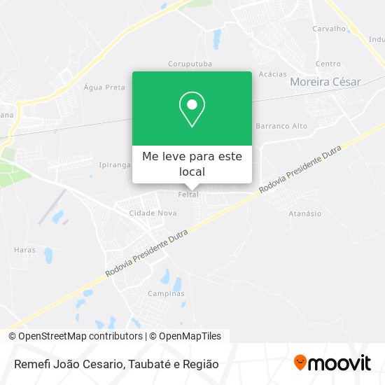 Remefi João Cesario mapa
