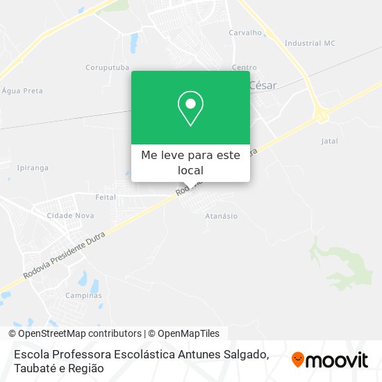 Escola Professora Escolástica Antunes Salgado mapa