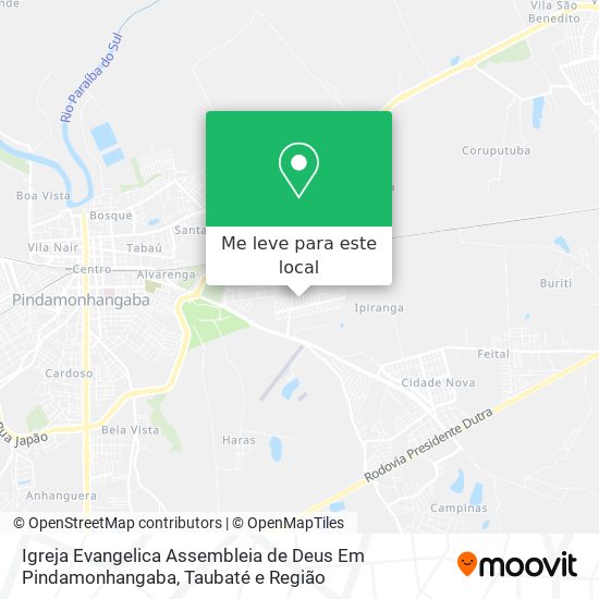 Igreja Evangelica Assembleia de Deus Em Pindamonhangaba mapa