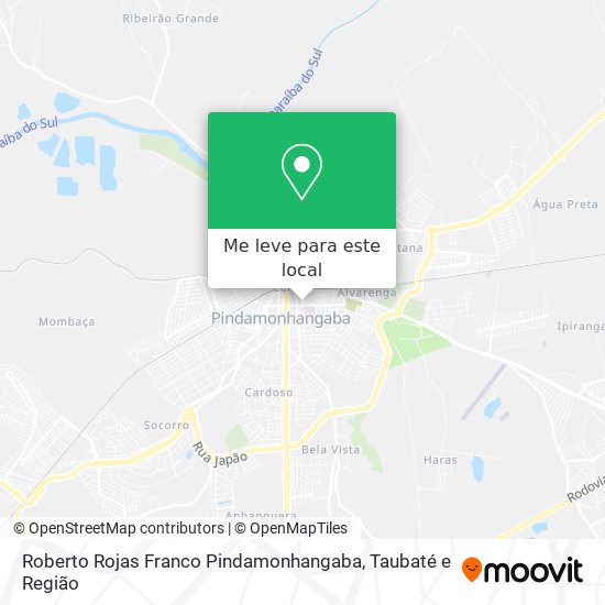 Roberto Rojas Franco Pindamonhangaba mapa