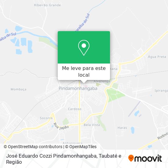 José Eduardo Cozzi Pindamonhangaba mapa