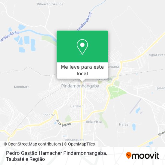 Pedro Gastão Hamacher Pindamonhangaba mapa