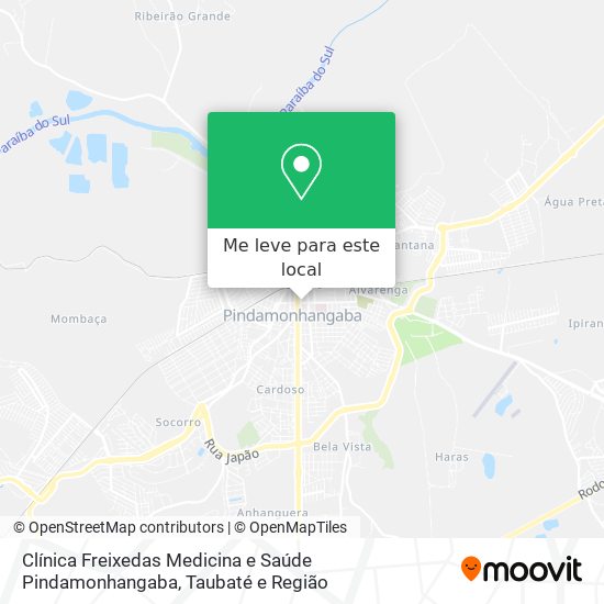 Clínica Freixedas Medicina e Saúde Pindamonhangaba mapa