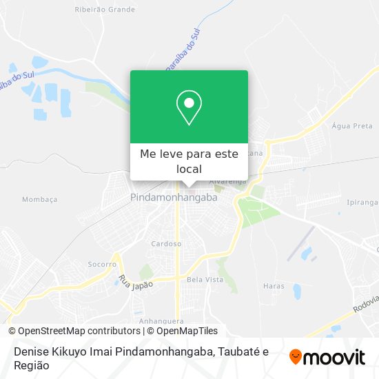 Denise Kikuyo Imai Pindamonhangaba mapa