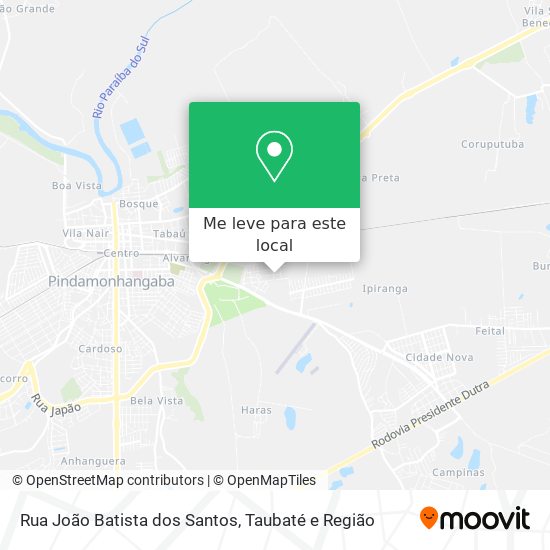 Rua João Batista dos Santos mapa
