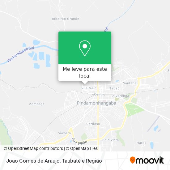 Joao Gomes de Araujo mapa