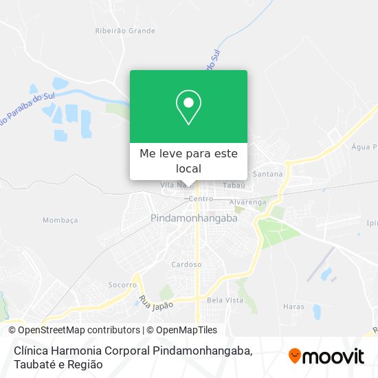 Clínica Harmonia Corporal Pindamonhangaba mapa