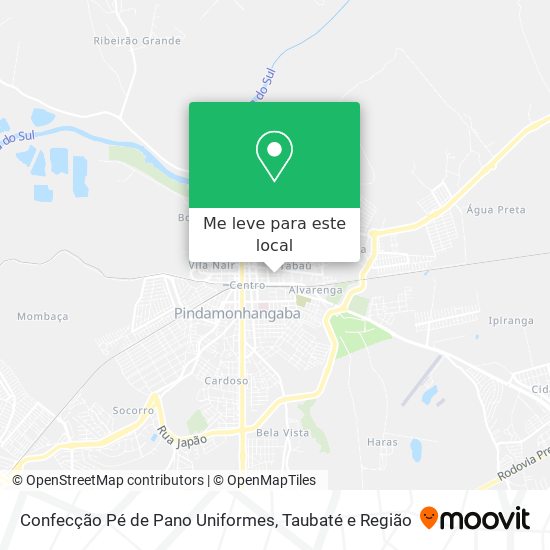 Confecção Pé de Pano Uniformes mapa
