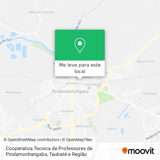 Cooperativa Tecnica de Professores de Pindamonhangaba mapa
