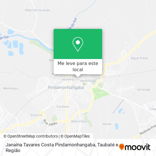 Janaína Tavares Costa Pindamonhangaba mapa