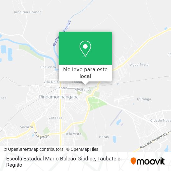 Escola Estadual Mario Bulcão Giudice mapa