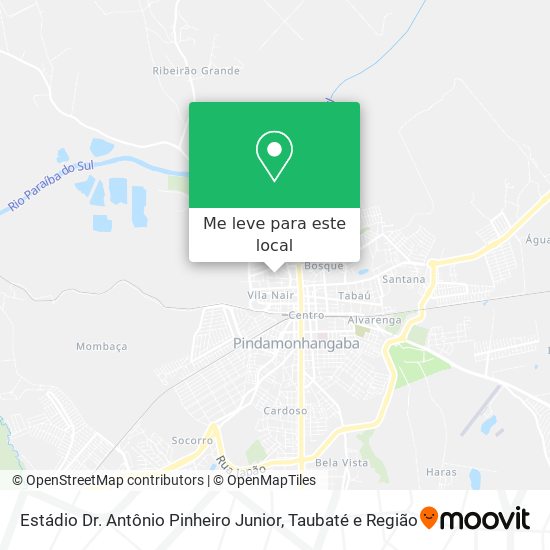 Estádio Dr. Antônio Pinheiro Junior mapa