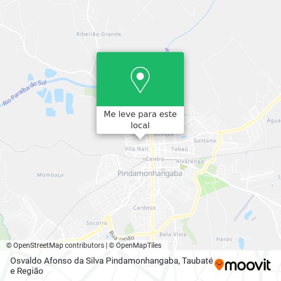 Osvaldo Afonso da Silva Pindamonhangaba mapa