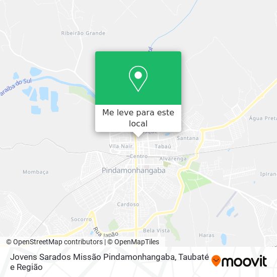 Jovens Sarados Missão Pindamonhangaba mapa