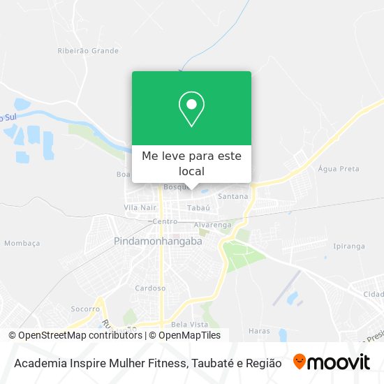 Academia Inspire Mulher Fitness mapa