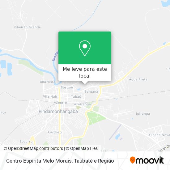 Centro Espírita Melo Morais mapa
