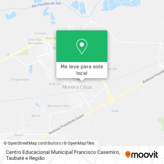 Centro Educacional Municipal Francisco Casemiro mapa