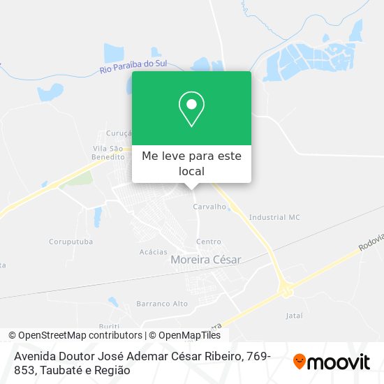 Avenida Doutor José Ademar César Ribeiro, 769-853 mapa